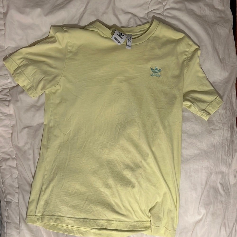 Adidas Yellow and Blue T-Shirt